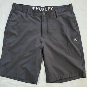 Hurley Men's Black Chini Shorts Size 34 Athletic Golf Gorpcore Surfer skater